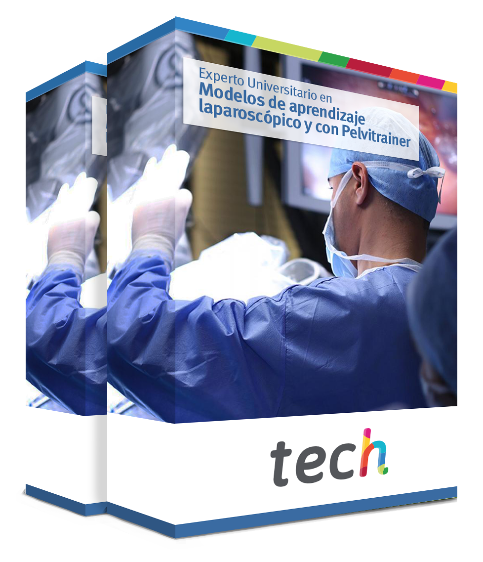 experto modelos aprendizaje laparoscopio pelvitrainer tech caja