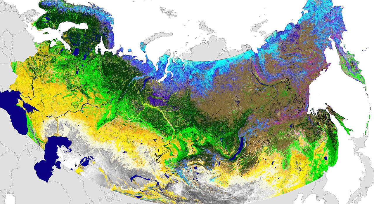 Карта ландшафта мира